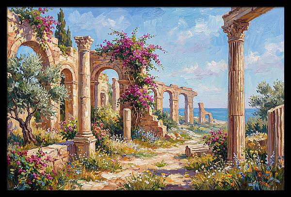 Roman Ruins By The Sea