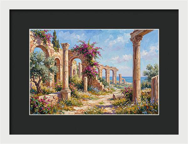 Roman Ruins By The Sea