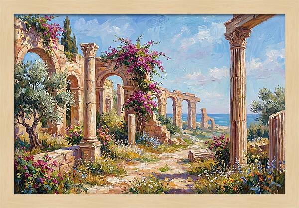 Roman Ruins By The Sea
