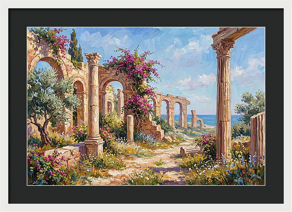 Roman Ruins By The Sea