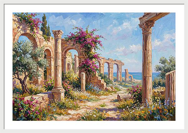 Roman Ruins By The Sea