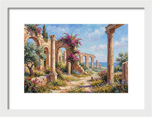 Roman Ruins By The Sea