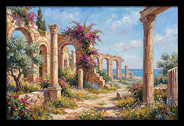 Roman Ruins By The Sea