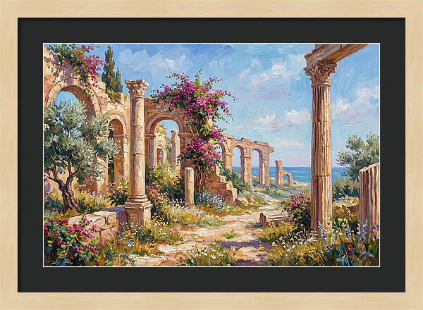 Roman Ruins By The Sea