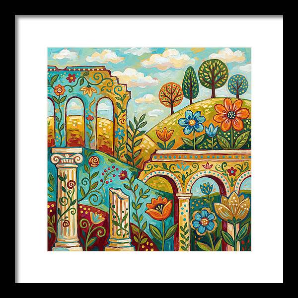 Roman Ruins In Bloom