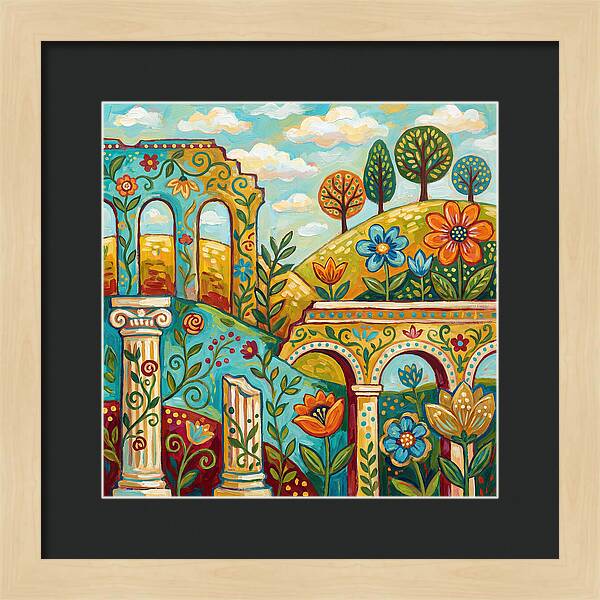 Roman Ruins In Bloom