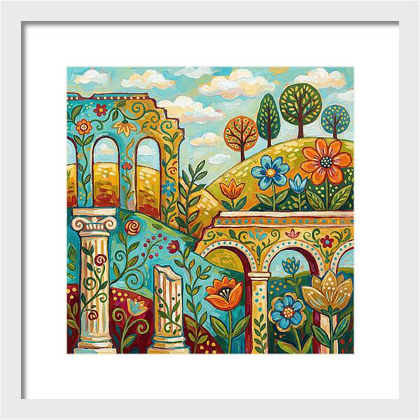 Roman Ruins In Bloom
