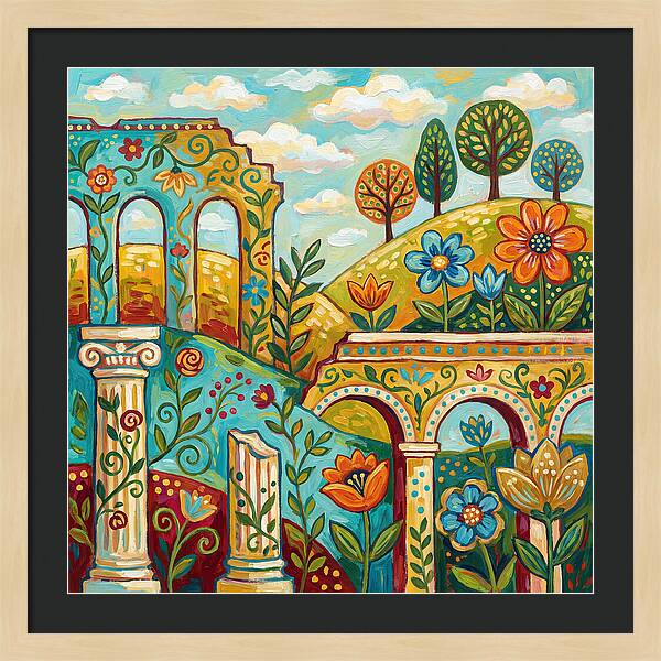 Roman Ruins In Bloom