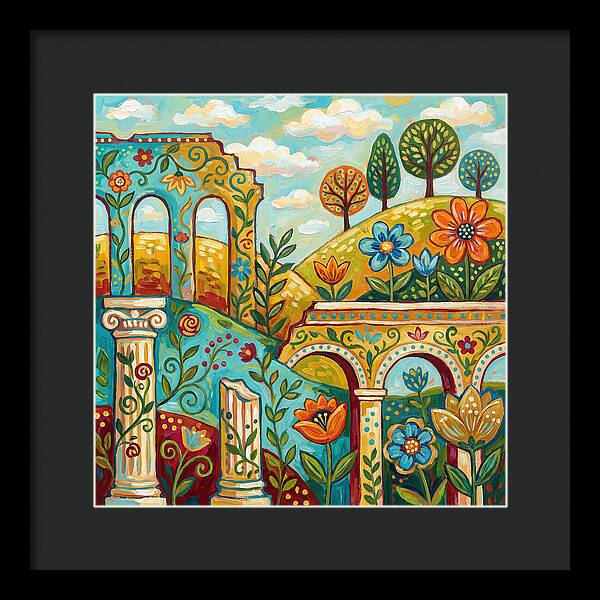 Roman Ruins In Bloom
