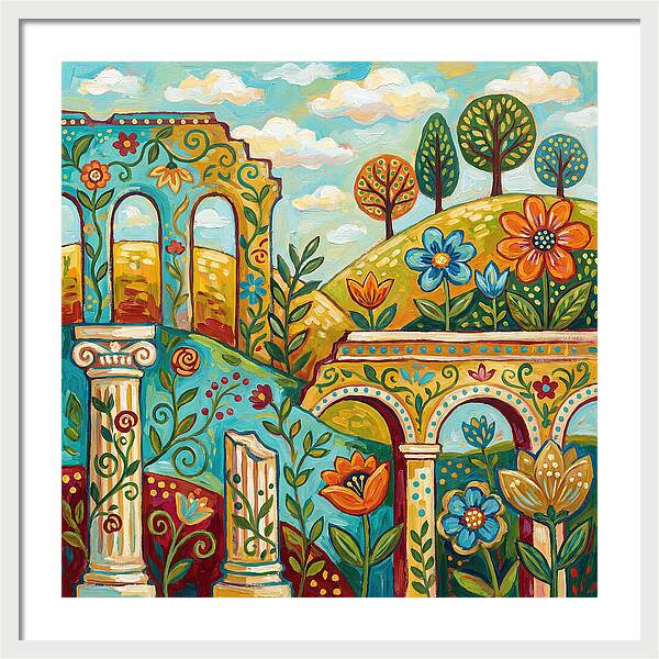 Roman Ruins In Bloom