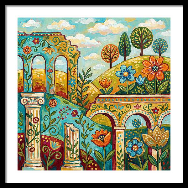 Roman Ruins In Bloom