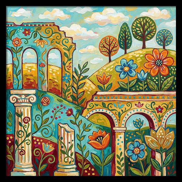 Roman Ruins In Bloom
