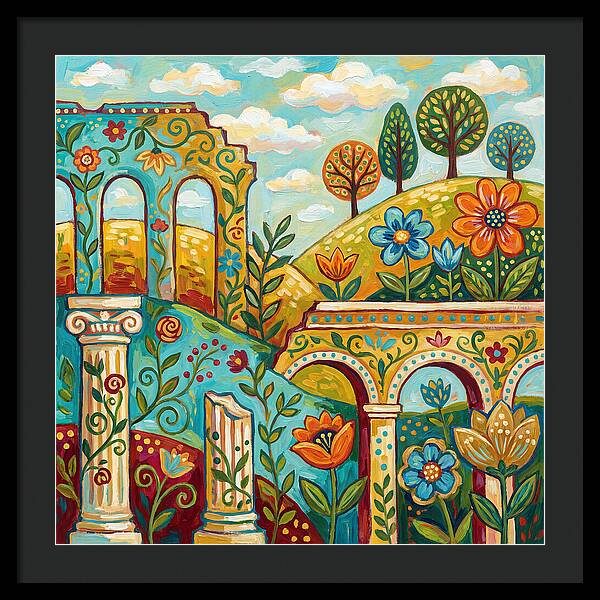 Roman Ruins In Bloom