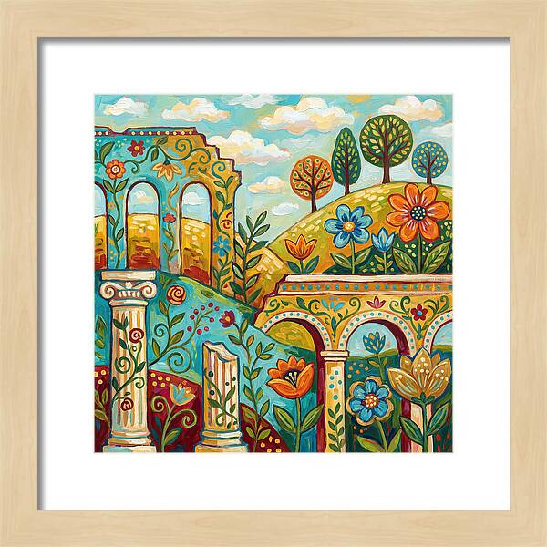 Roman Ruins In Bloom