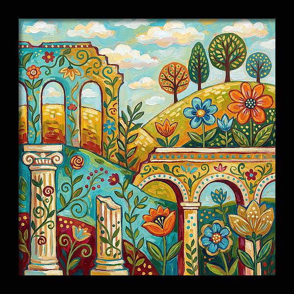 Roman Ruins In Bloom