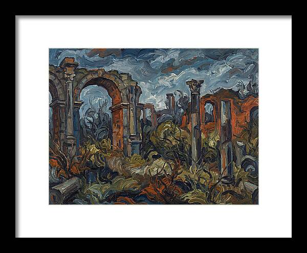 Roman Ruins In Expressionist Style