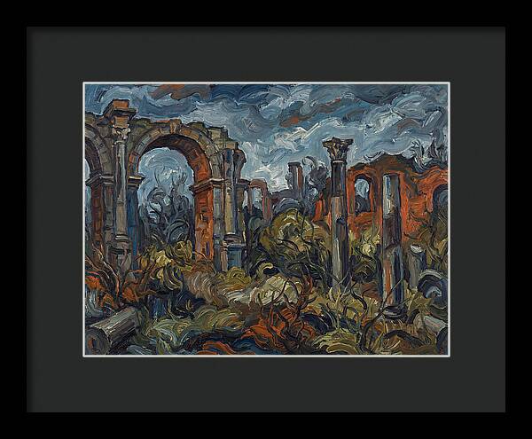 Roman Ruins In Expressionist Style