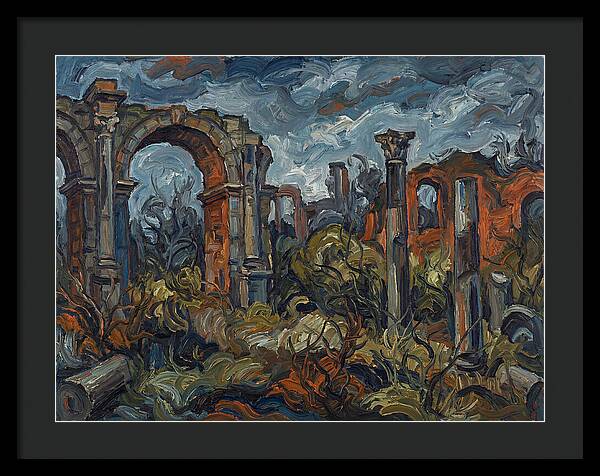 Roman Ruins In Expressionist Style