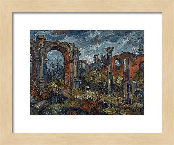 Roman Ruins In Expressionist Style
