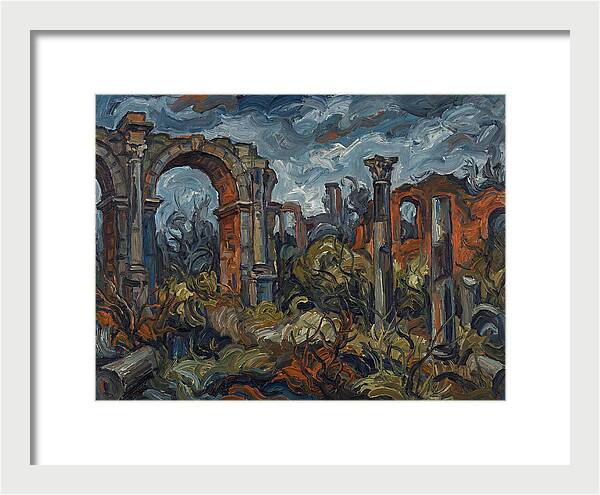Roman Ruins In Expressionist Style