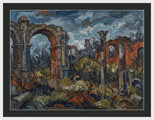 Roman Ruins In Expressionist Style