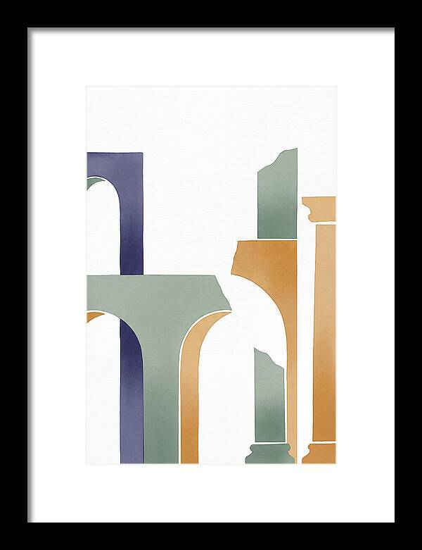 Roman Ruins In Minimalist Style