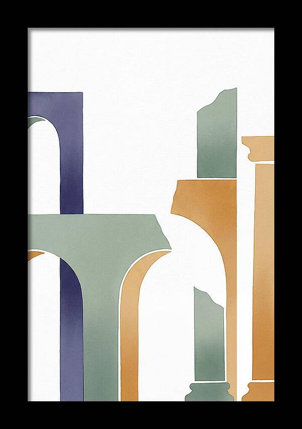 Roman Ruins In Minimalist Style