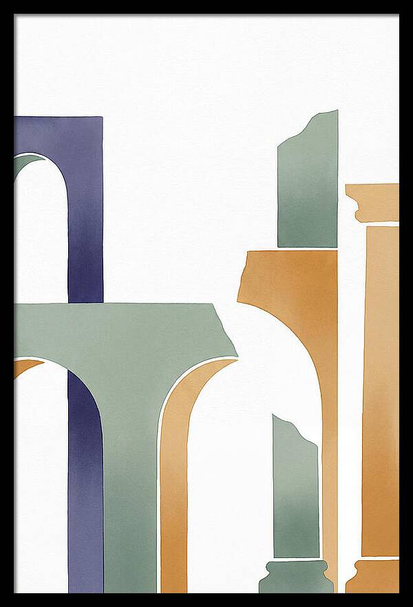 Roman Ruins In Minimalist Style