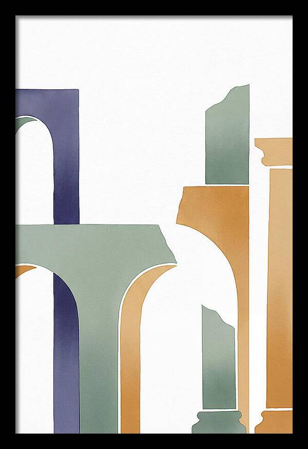 Roman Ruins In Minimalist Style