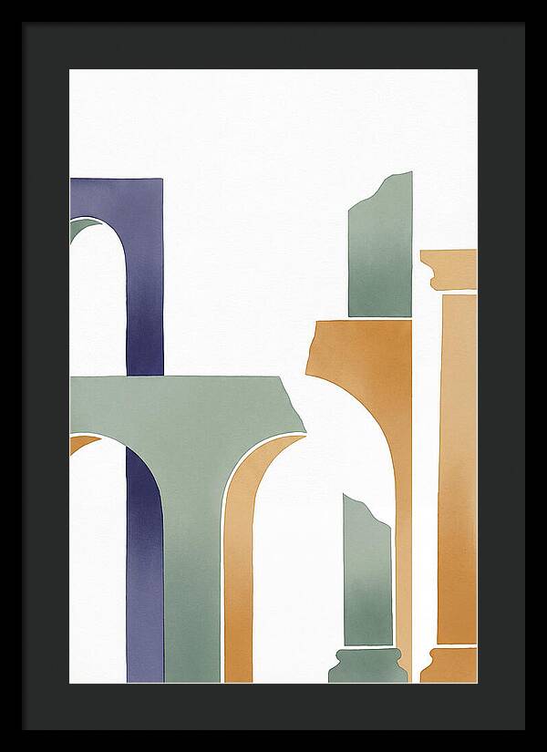 Roman Ruins In Minimalist Style