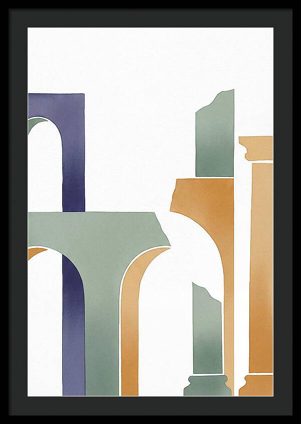 Roman Ruins In Minimalist Style