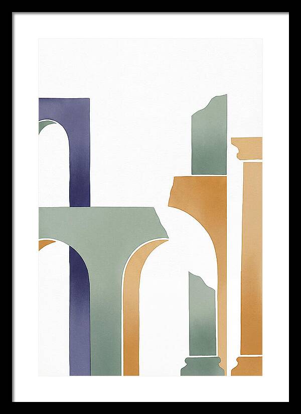 Roman Ruins In Minimalist Style