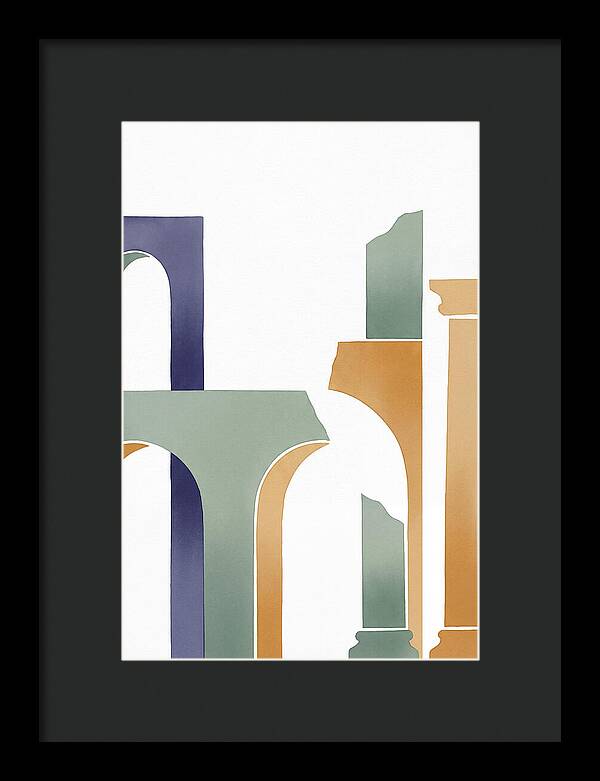 Roman Ruins In Minimalist Style