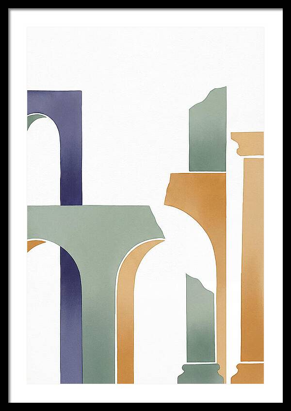 Roman Ruins In Minimalist Style