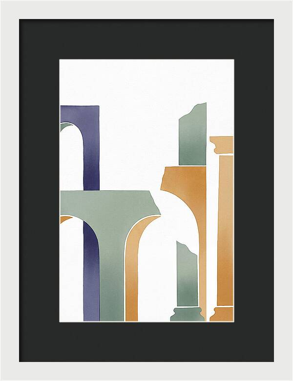 Roman Ruins In Minimalist Style