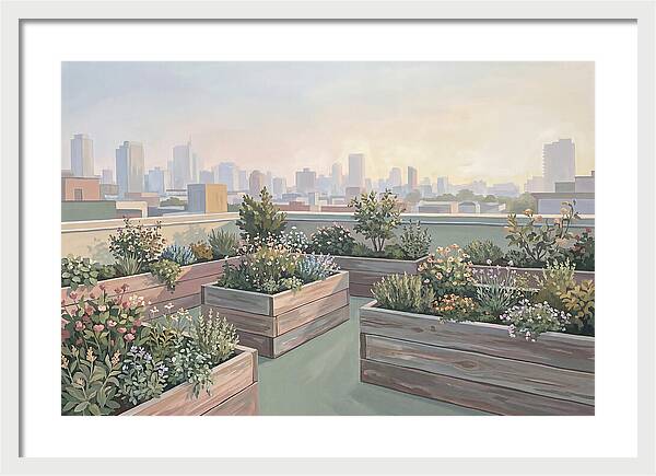 Rooftop Garden Serenity