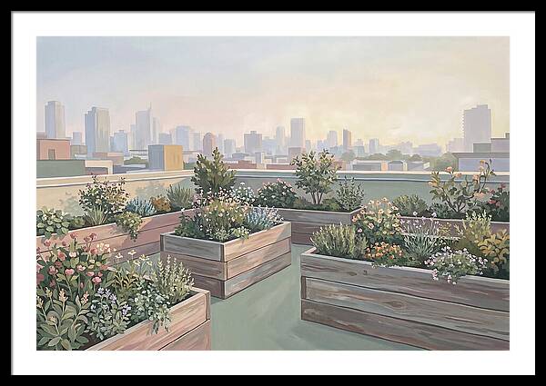 Rooftop Garden Serenity