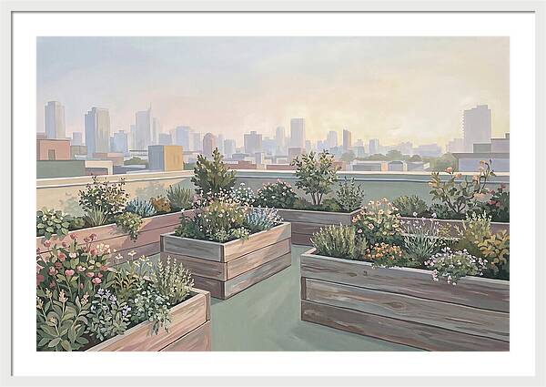 Rooftop Garden Serenity