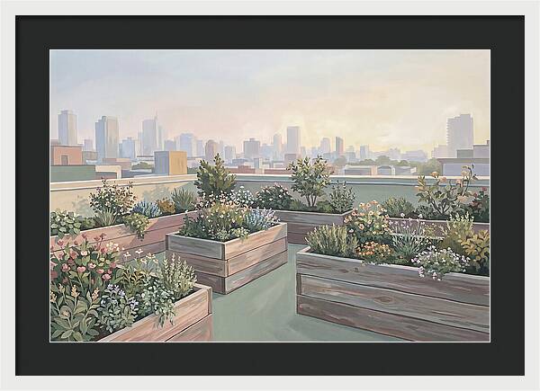 Rooftop Garden Serenity
