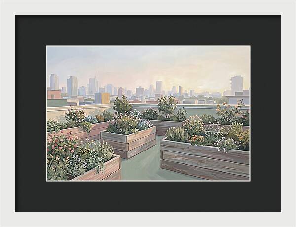Rooftop Garden Serenity