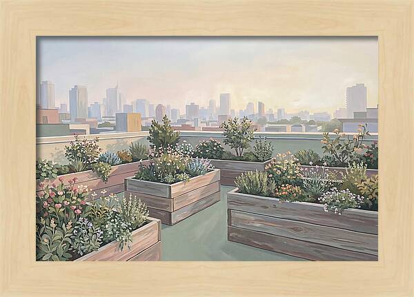 Rooftop Garden Serenity