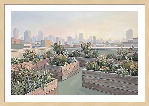Rooftop Garden Serenity
