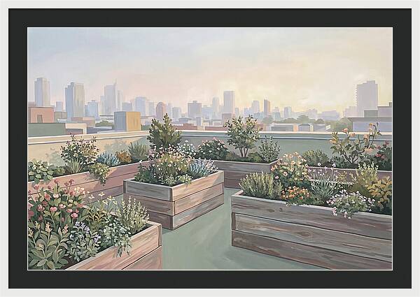 Rooftop Garden Serenity