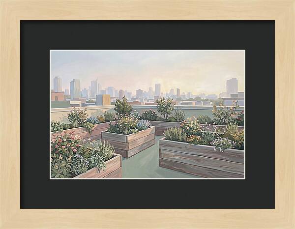 Rooftop Garden Serenity