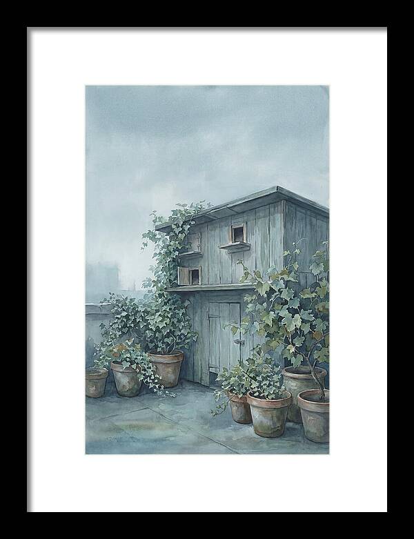 Rooftop Pigeon Loft With Terracotta Pots