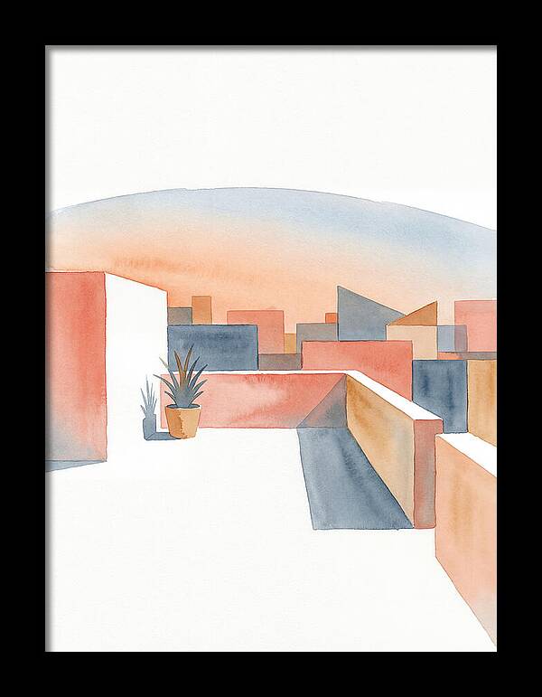 Rooftop Serenity At Dusk