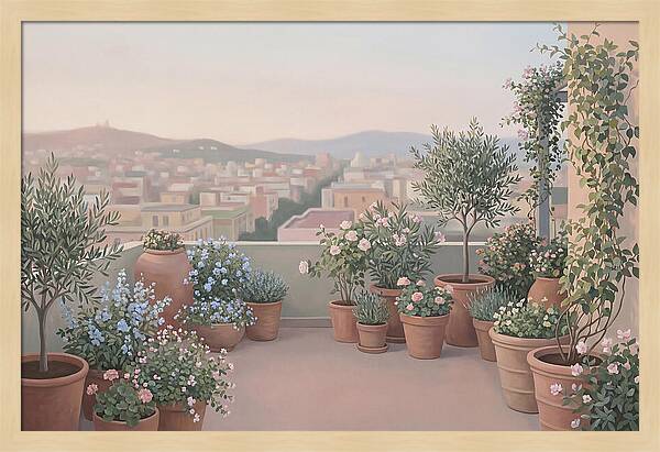 Rooftop Serenity With Greenery