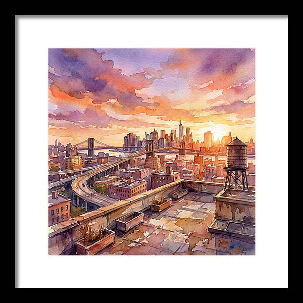 Rooftop Sunset Serenity