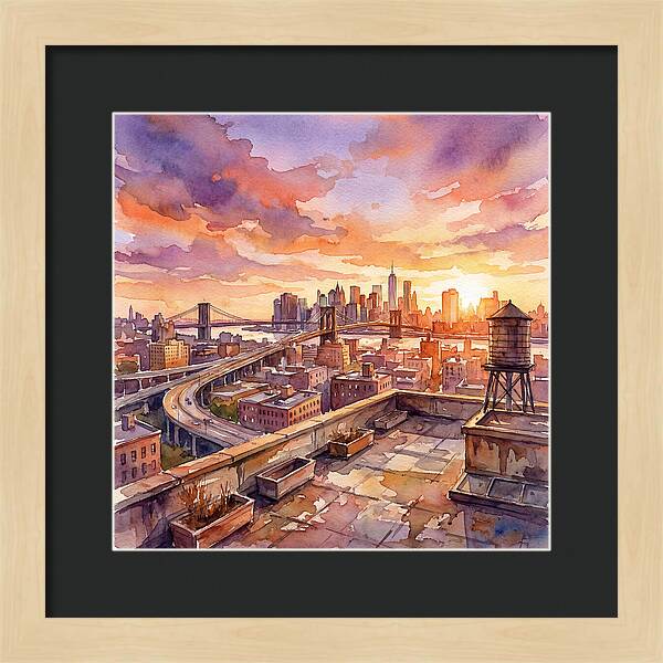 Rooftop Sunset Serenity