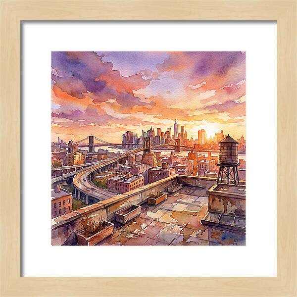Rooftop Sunset Serenity